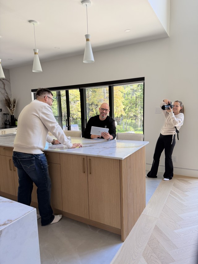 The Be Wise team in the field during a content production